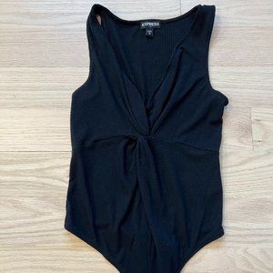Twist Front Ribbed Body Suit